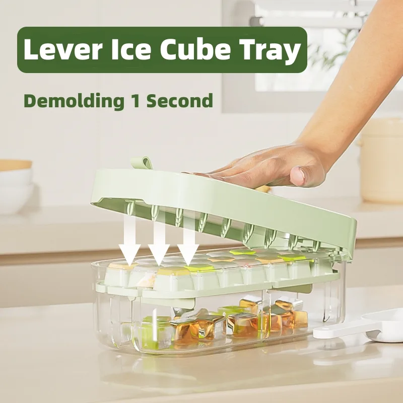 Ice Box Ice Cube Tray Grid High Capacity Food