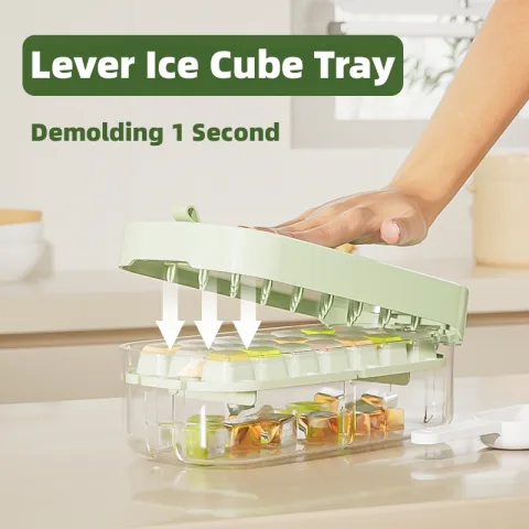 Ice Box Ice Cube Tray Grid High Capacity Food