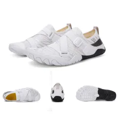 Fitness Yoga Outdoor Large Size Hiking Shoes - White - View 1