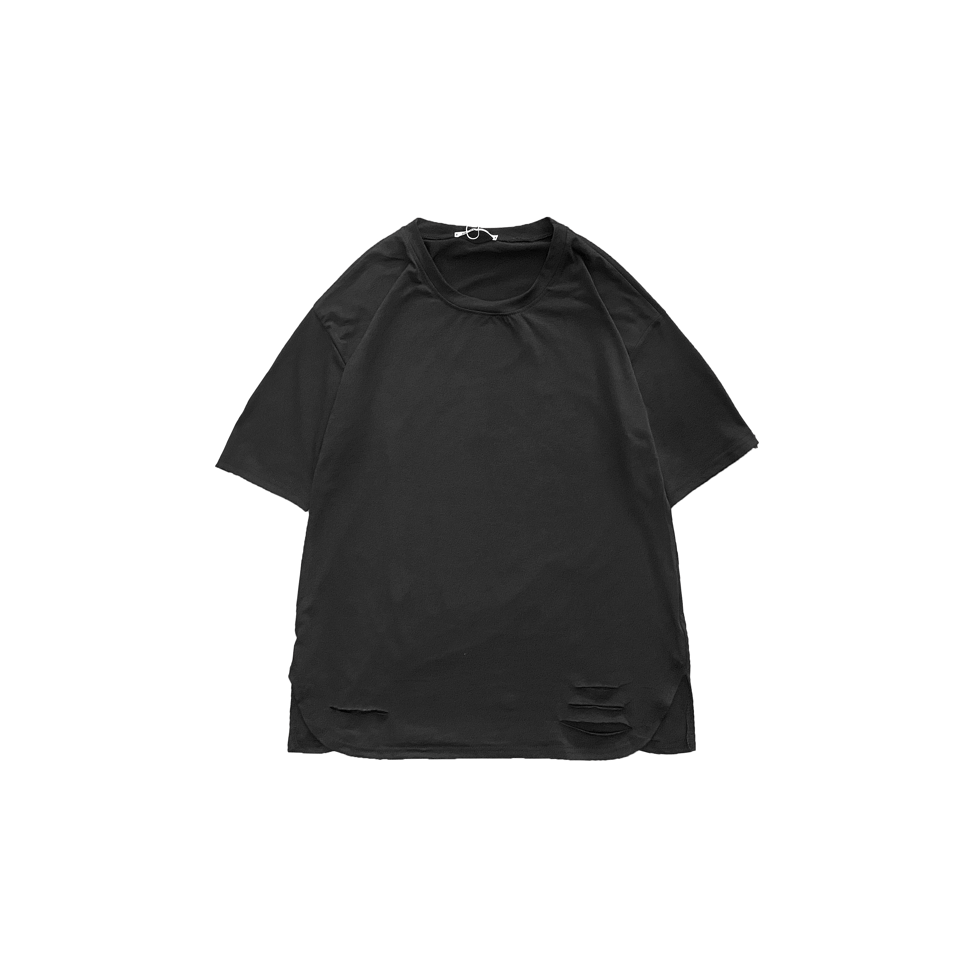 Men's Trendy Brand Loose Half-sleeve Ripped T-shirt