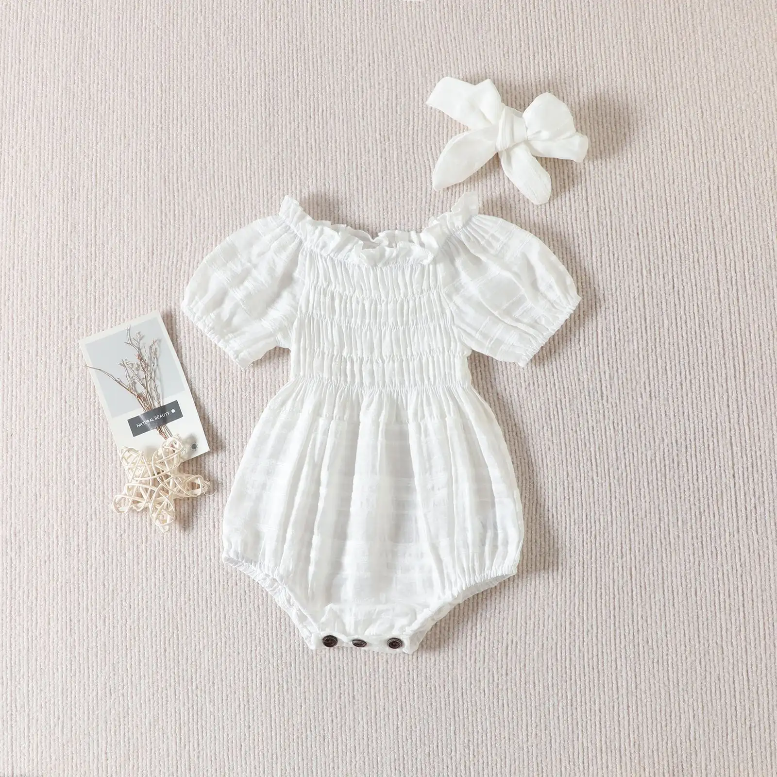 Infant Toddler Off-the-shoulder Romper