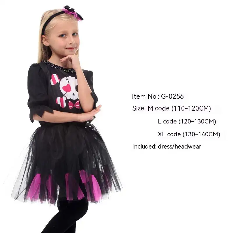 Wansheng Ghost Festival Children's Clothing Skull Skeleton