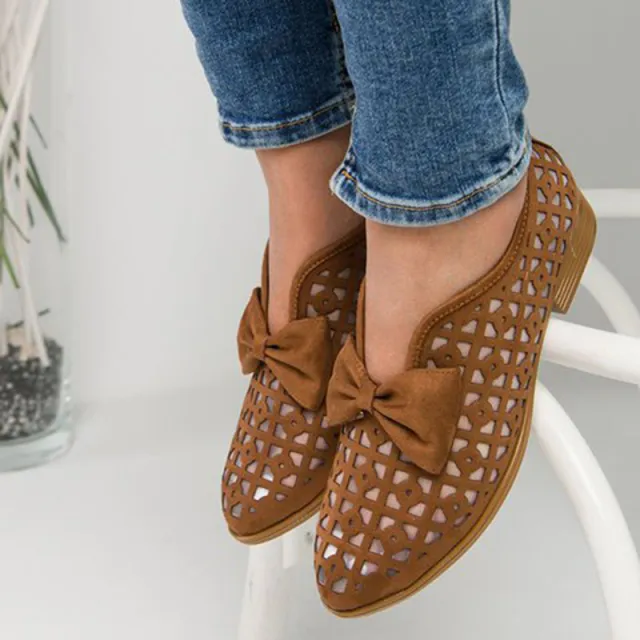 European And American Flat Vulnerable Breathable Ladies Sandals Brown - Shop at LoveMi