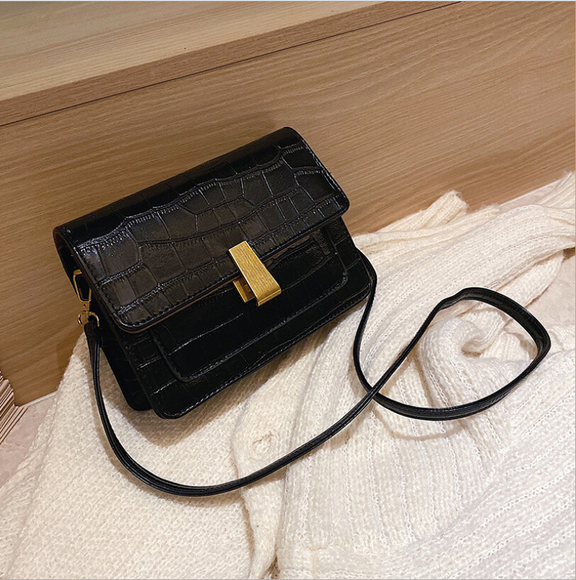 Title 6, Trendy retro crossbody kleine vierkante tas, pa...