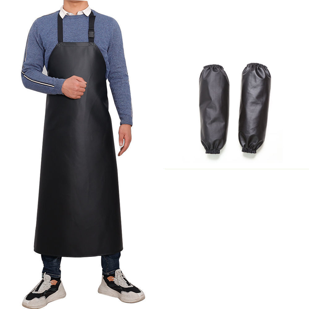 Title 11, PU Leather Oil Proof And Waterproof Apron Men