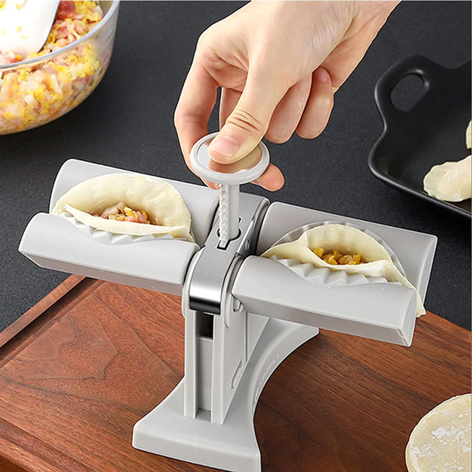 Double-Head Dumpling Mold – Manual Dumpling Press Maker - Image 6