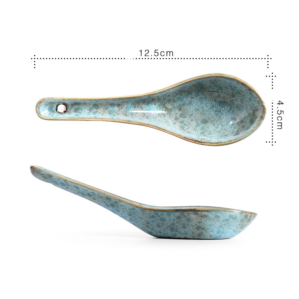 Title 6, Ceramic Long Handled Spoon Household