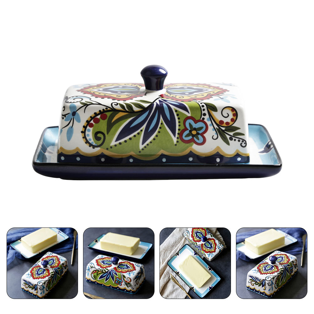 Title 11, Pottery Butter Dish And Cheese Box Storage