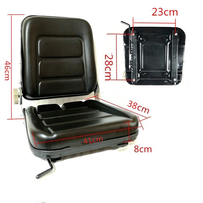 Universal Adjustable Movable Tractor Seat, Fits Forklift Digger Mower Dumper — image 3