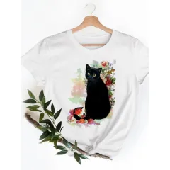Clothing Cat Funny Animal Sweet 90s Summer Spring Short S Lee - Sn29151 - View 1
