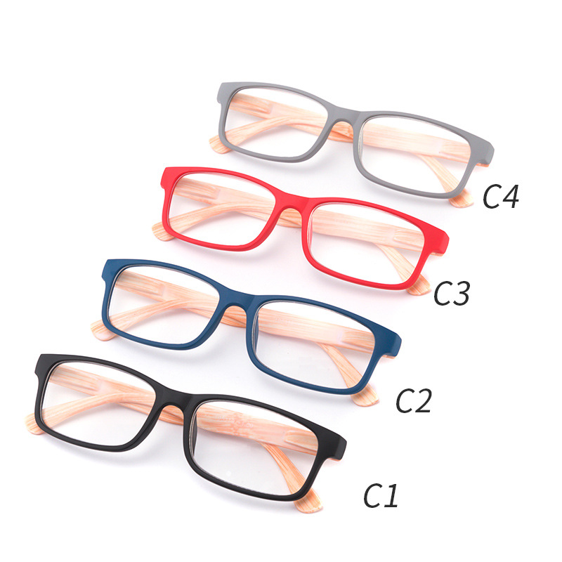 Square Presbyopia Glasses Bamboo Foot Men’s And Women’s Small Frame