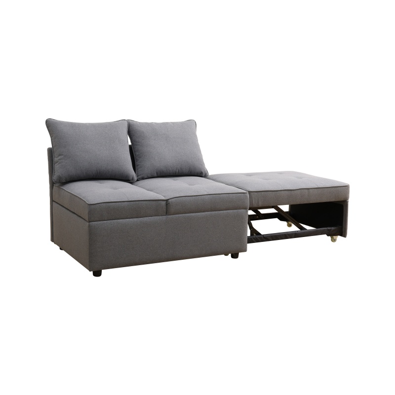 Pickup Only--Deep Grey Sackcloth Living Room Sofabed