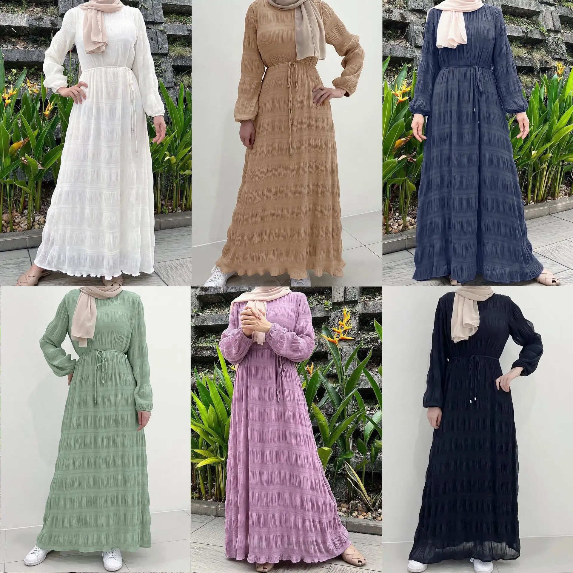 Women's Middle East Fashion Sweet Chiffon Dress