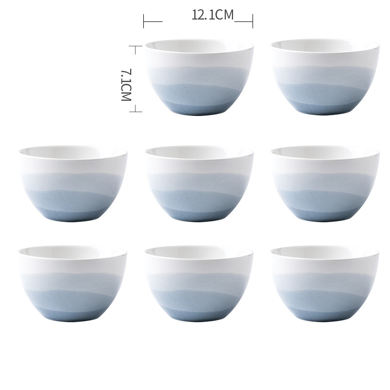 Title 6, 4.5 Inch Creative European Ceramic Bowl Set