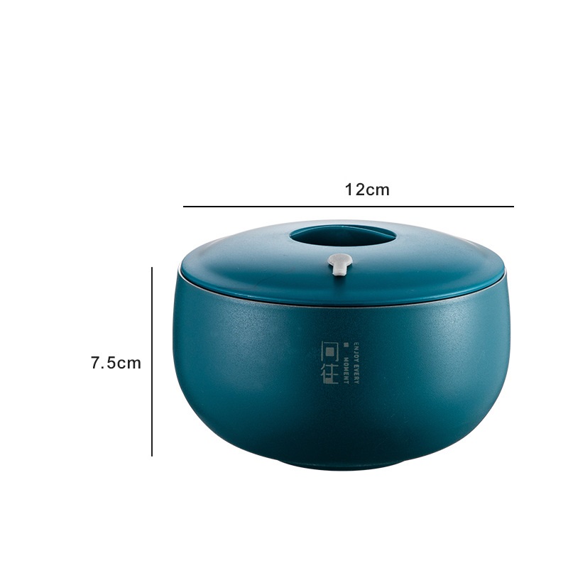 12CM Blue With Lid