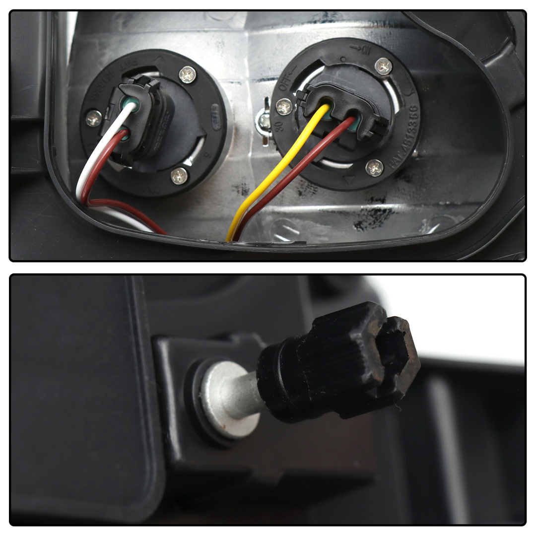 2004-2013 Freightliner M2 Headlights, Set-2 Pieces, White-black - Image 4