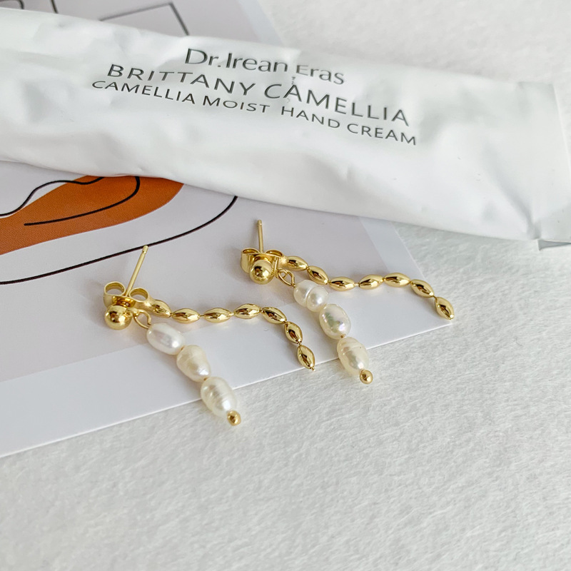 Vintage Elegant Temperament Pearl Earrings