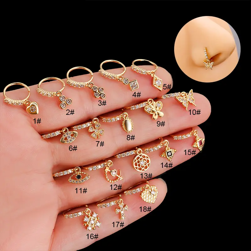 Fashion European And American Piercing Nose Ornaments