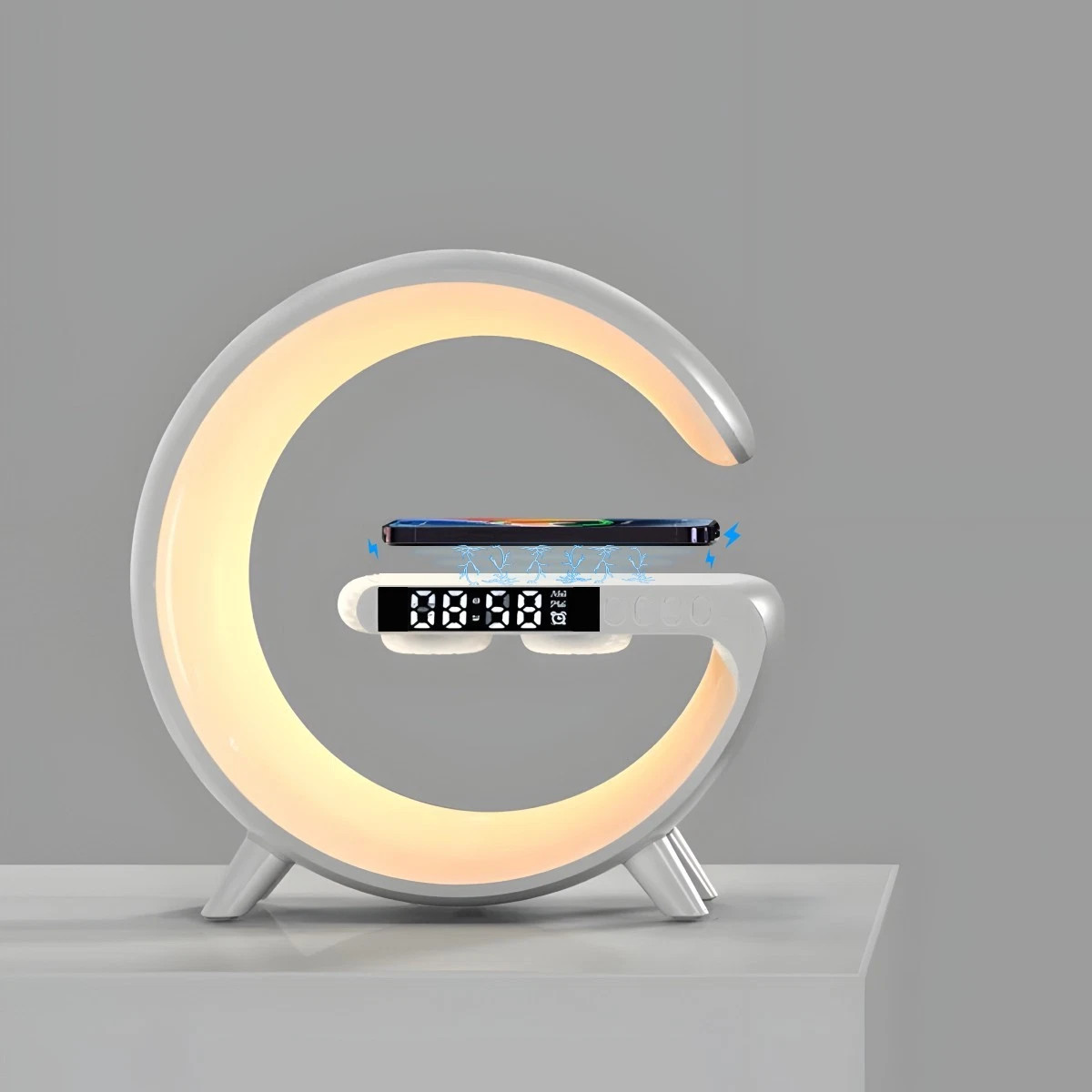 LED Smart G Lamp Intelligent Wireless Charger Bluetooth Speaker G Shape Lamp 5