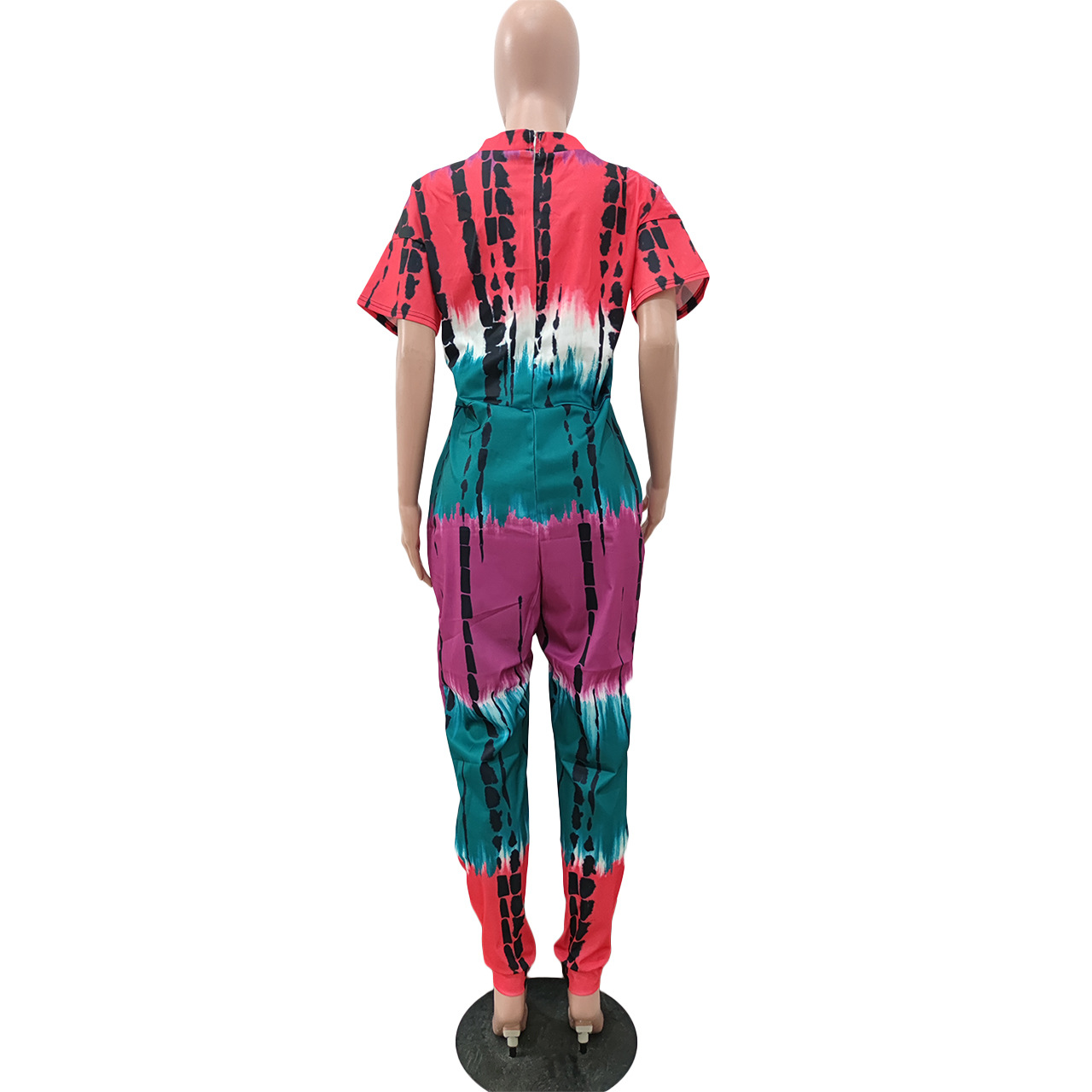 Targeted Print Loose Size Jumpsuit Women - Image 2