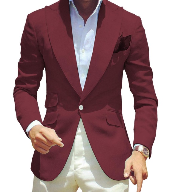 Title 7, Veste de costume de couleur pure pour hommes, t...