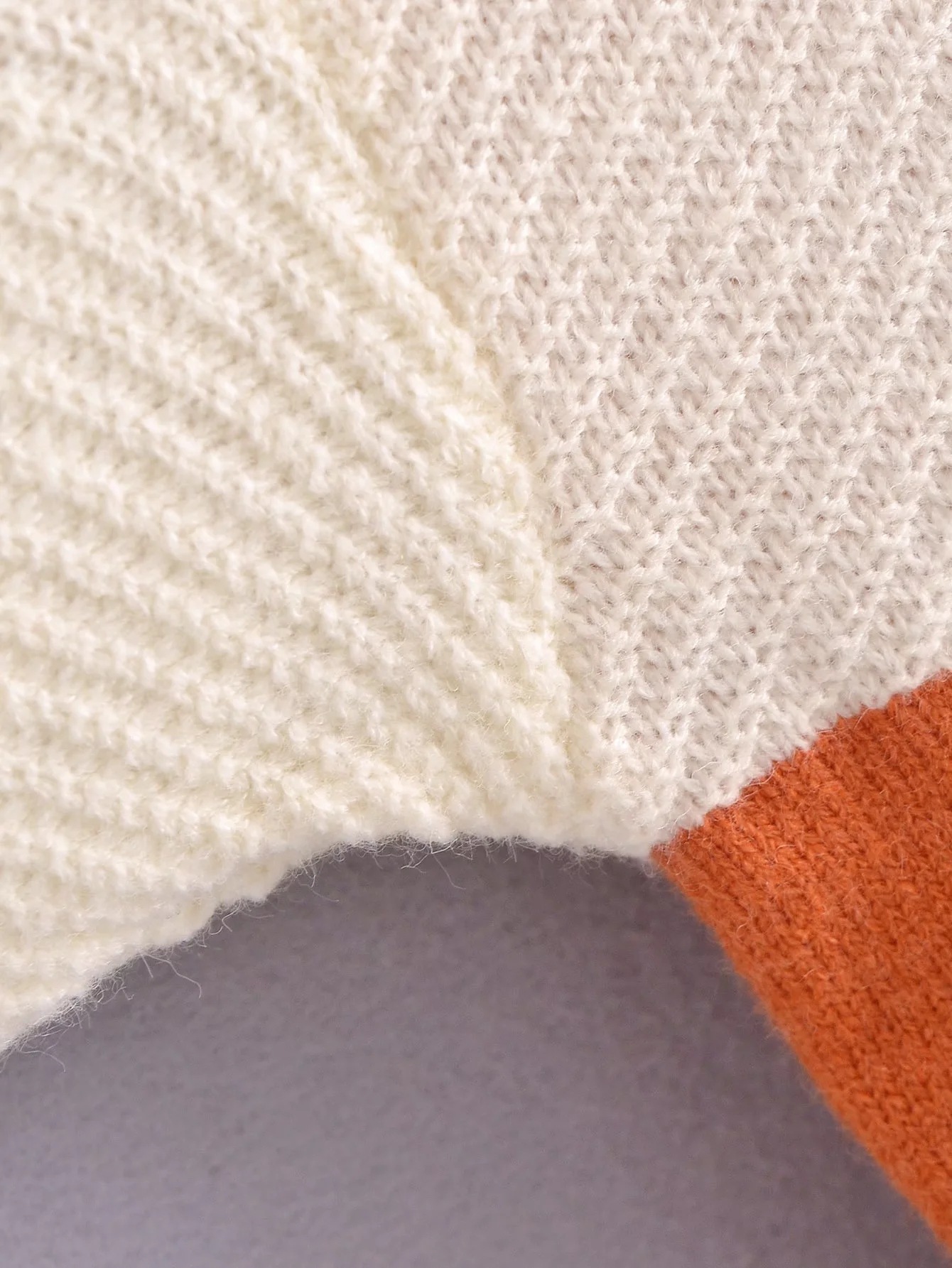 Round Neck Loose Long-sleeved Knitted Pullover Sweater