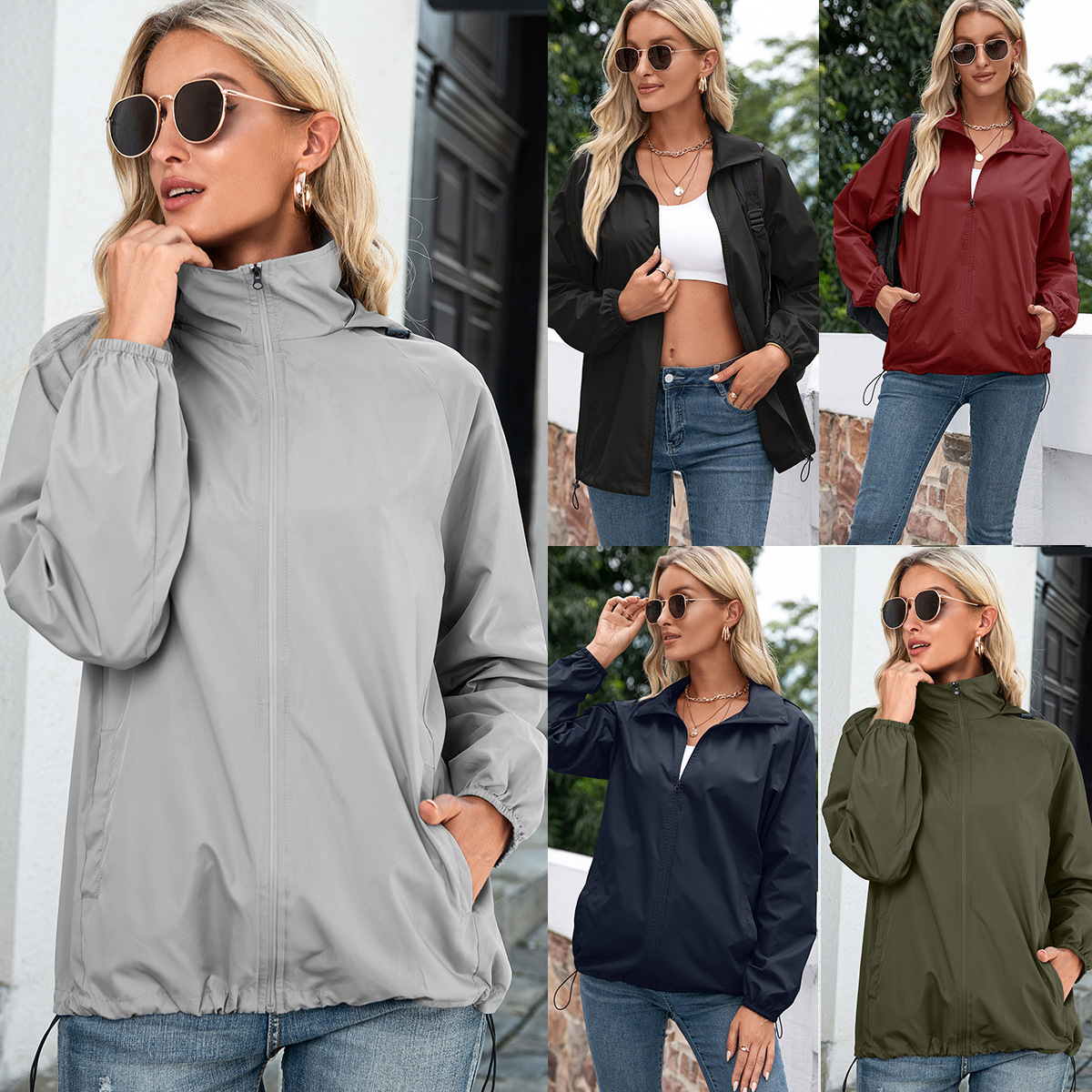 Women's Outdoor Sports Mountaineering Windbreaker Coat Jacket Top