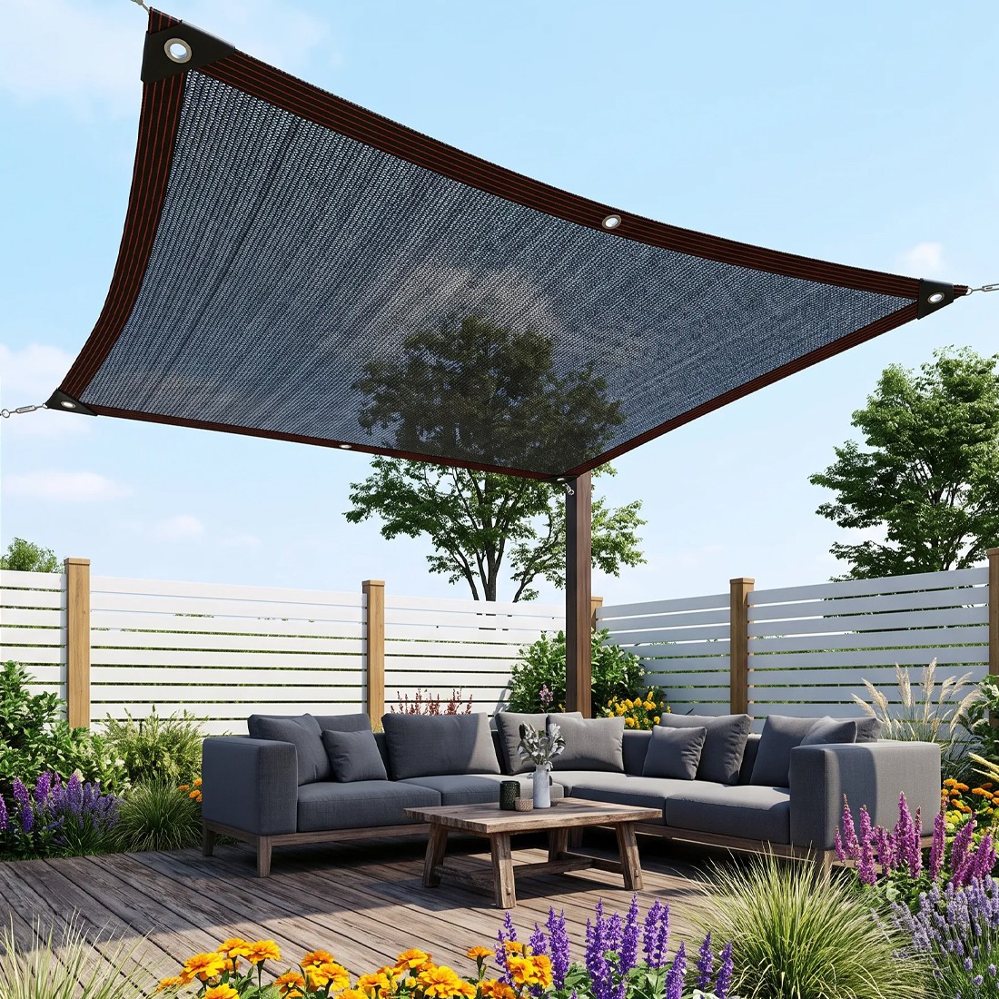 Sunblock Shade Cloth Sun Screen Mesh Plant Greenhouse Cover Tarp Sunshade UV Net — image 3