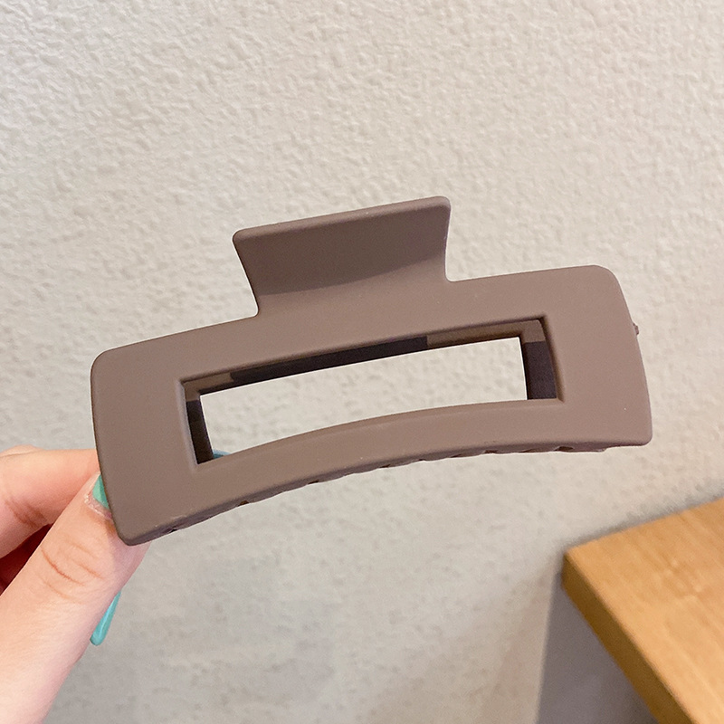Deep Coffee Square Clip
