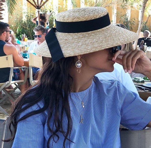 European And American Retro Light Dome Bow Streamer Big Brim Hat