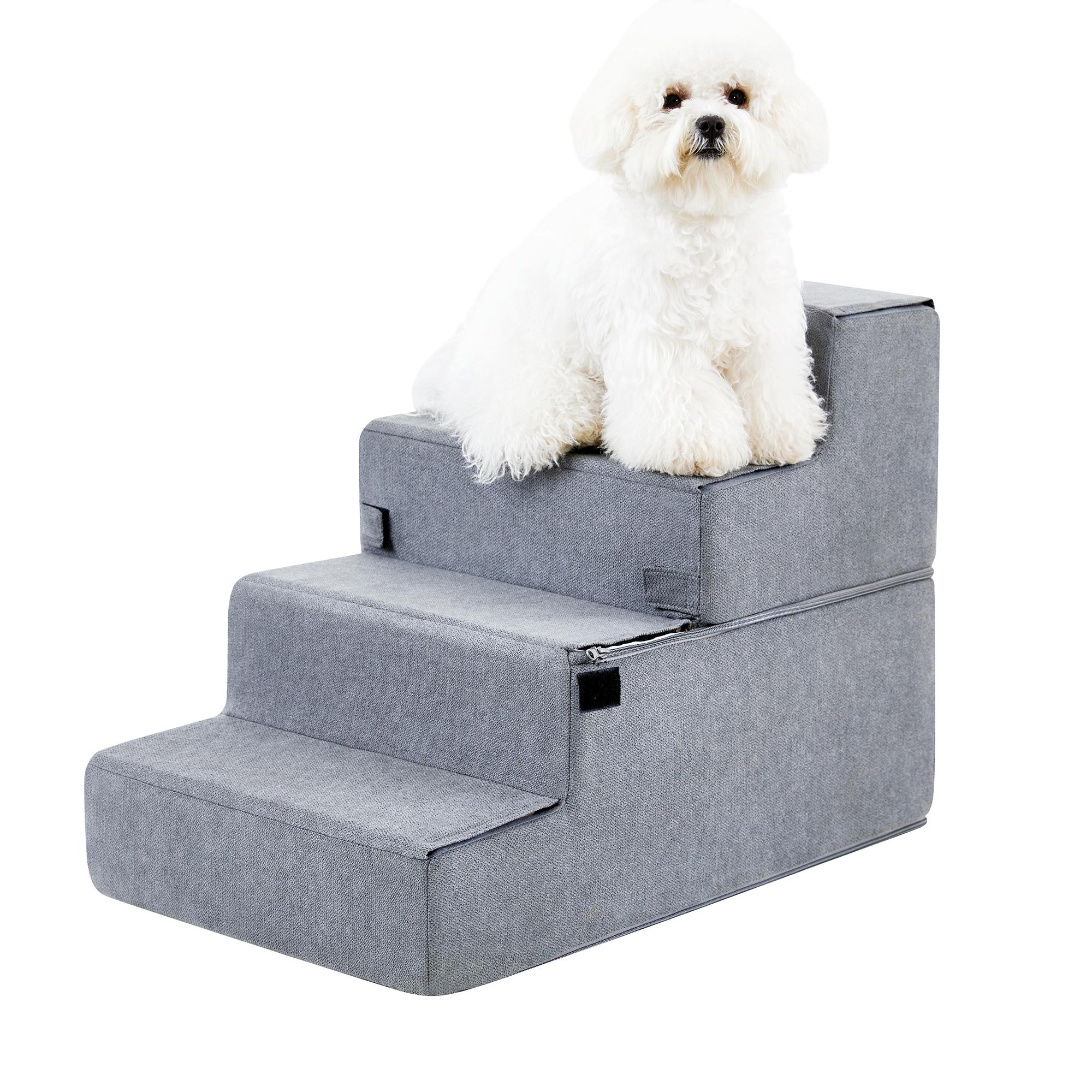 Four step Dog Bed Indoor Non slip Balance Pet Ramp Gray Gray - Shop at LoveMi