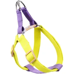 Dog Harness And Leash No Pull Nylon Pet Leashes For Small Dogs French Bulldog Chihuahua Lead Leash And Collar Set For Yorkies - M Yellow - View 1