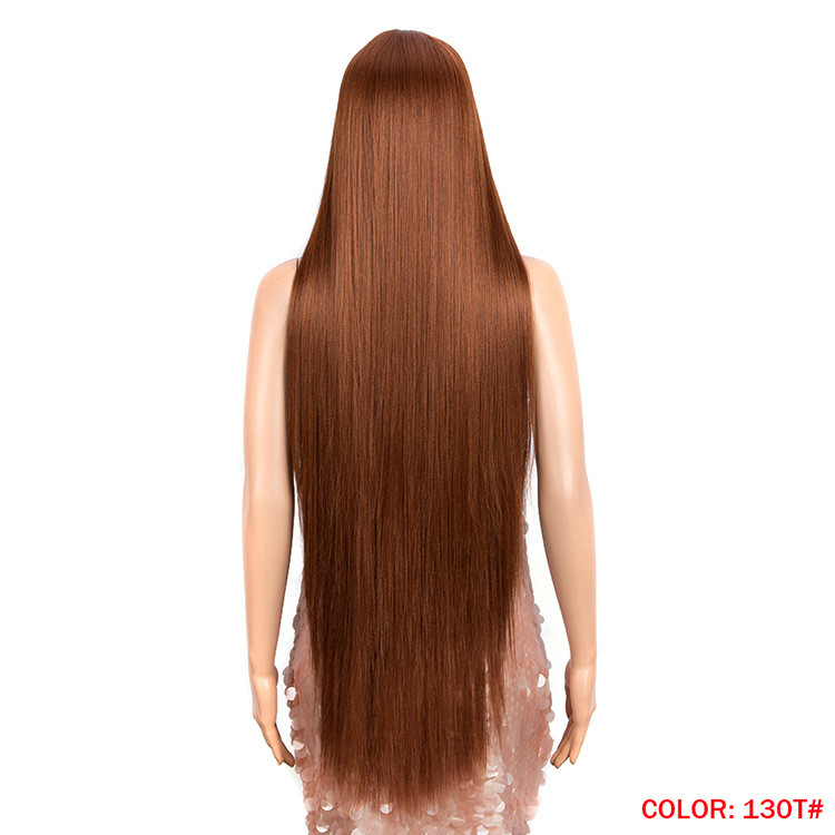 Long Straight Hair Synthetic Fiber Headgear 130T - Shop at LoveMi