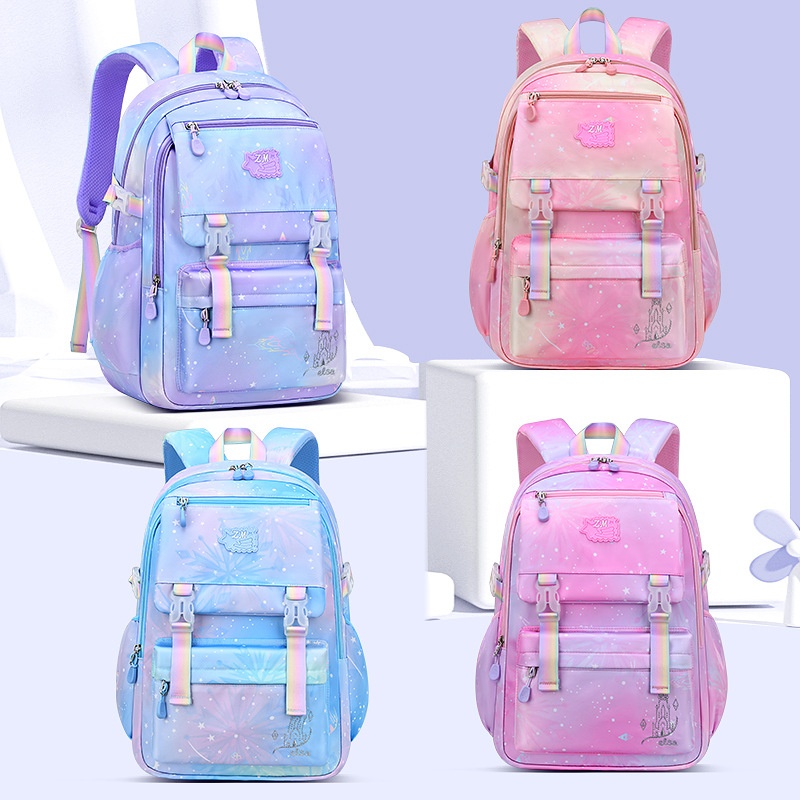 Title 3, Student Schoolbag Lightweight Girl Gradient Bac...