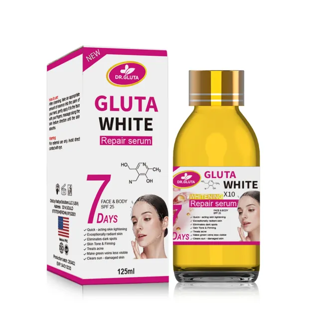 Glutathione Whitening Serum 7 Days Whitening Repair Moisturizing Anti aging Serum 125ml 125Ml - Shop at LoveMi