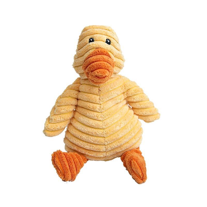 Stuffing Squeaky Plush Dog Toy Chew Speak Toy Yellow Duckling - Shop at LoveMi
