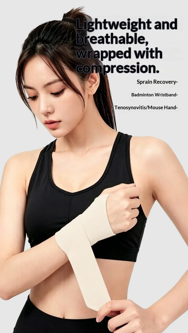 Wrap-Around Sports Wristband, Lightweight, Breathable, Tennis, Basketball