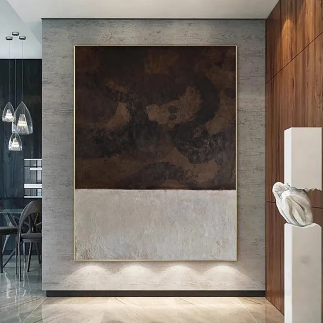 Handmade Oil Painting Canvas Wall Art Decoration Modern Simple Abstract For Home Living Room Decor Rolled Frameless Unstretched Painting Without ... Without Inner Frame - Shop at LoveMi