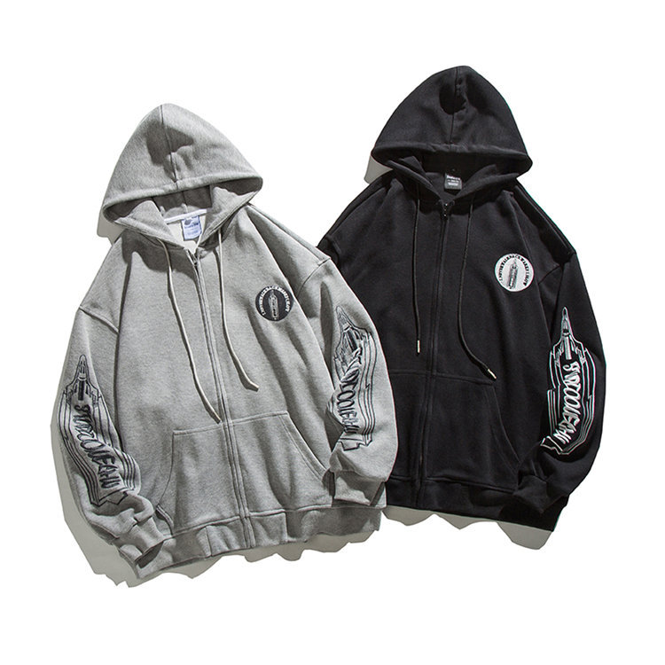 Hooded Jacket Zipper Cardigan Loose Fashion Men's Comfortable Sweater