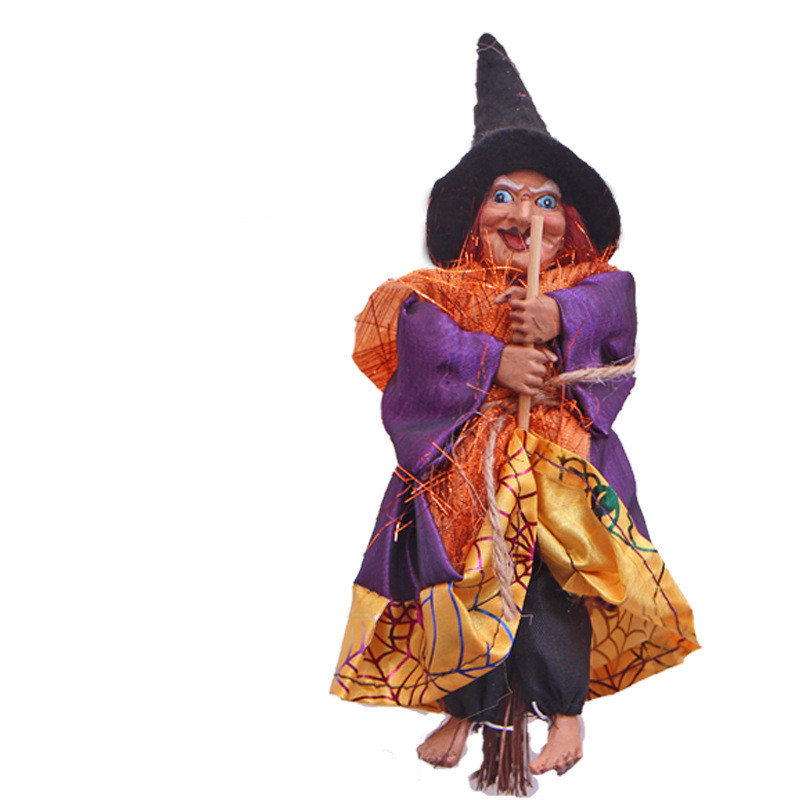 Festival bar retro witch ornaments broom haunted house