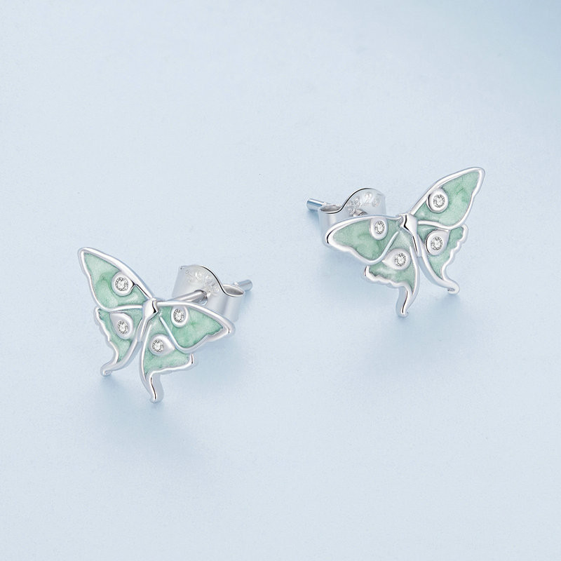 Title 4, Pendientes Hada del Viento Verde Menta — Elegan...