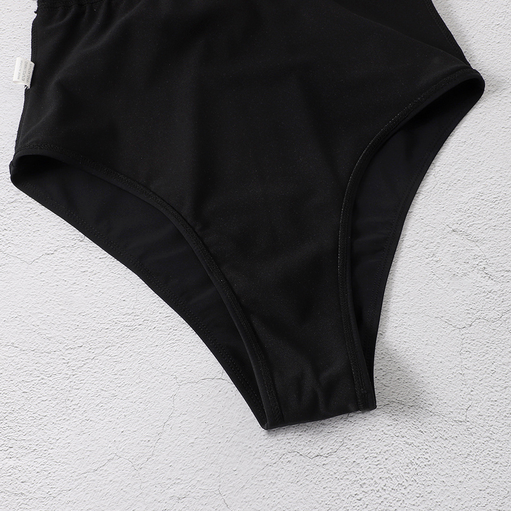 Black Slim One-piece Swimsuit - Image 4