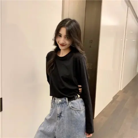 Bottoming Shirt Long Sleeve T-shirt Women's Wear Clothes Early