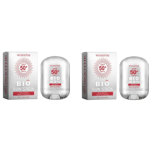 WUSOOTHE Bio Sun Stick 15g Advanced Protection With Peptide Complex, Collagen And Hyaluronic Acid SPF50,PortableStrong UVProtection Sunscreen Sti... 2Box - Shop at LoveMi
