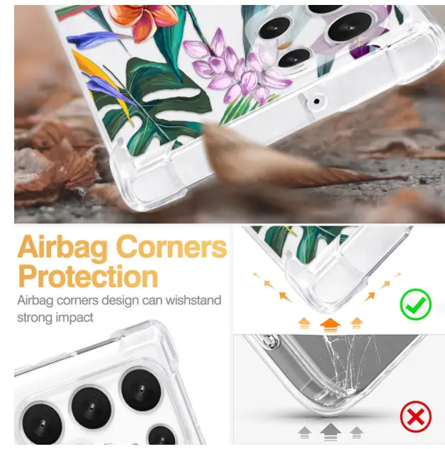 European And American Tpu Four Corner Anti Fall Mobile Phone Case