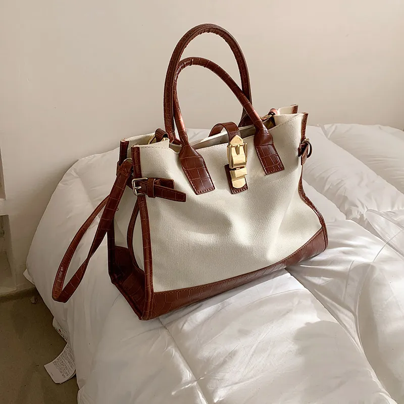 Large-capacity Western Bag Shoulder Messenger All-match Tote Bag - Brown