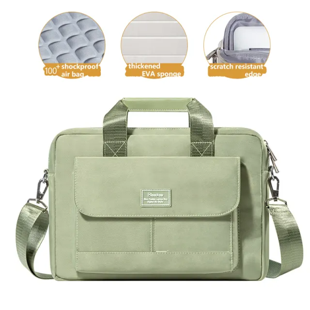 Simple And Creative Solid Color Laptop Bag Green - Shop at LoveMi