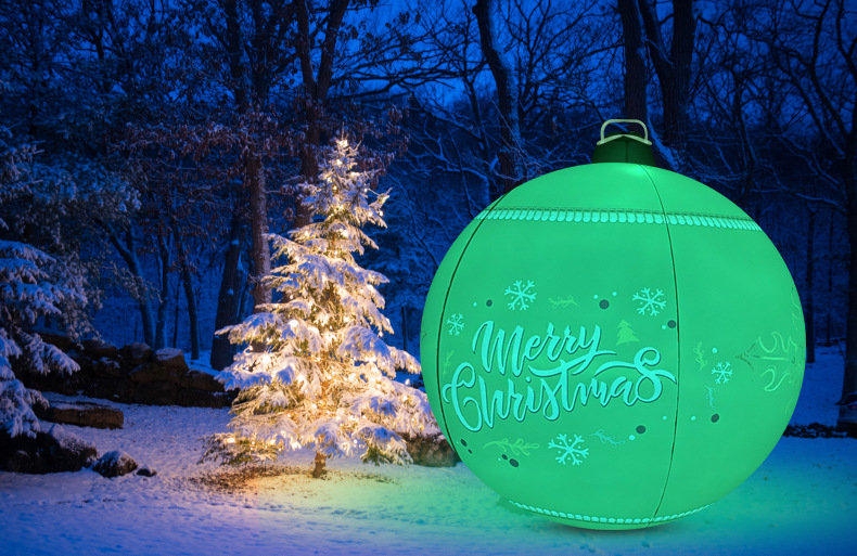 Title 1, Bola Inflable de Navidad Exterior con Luz LED D...