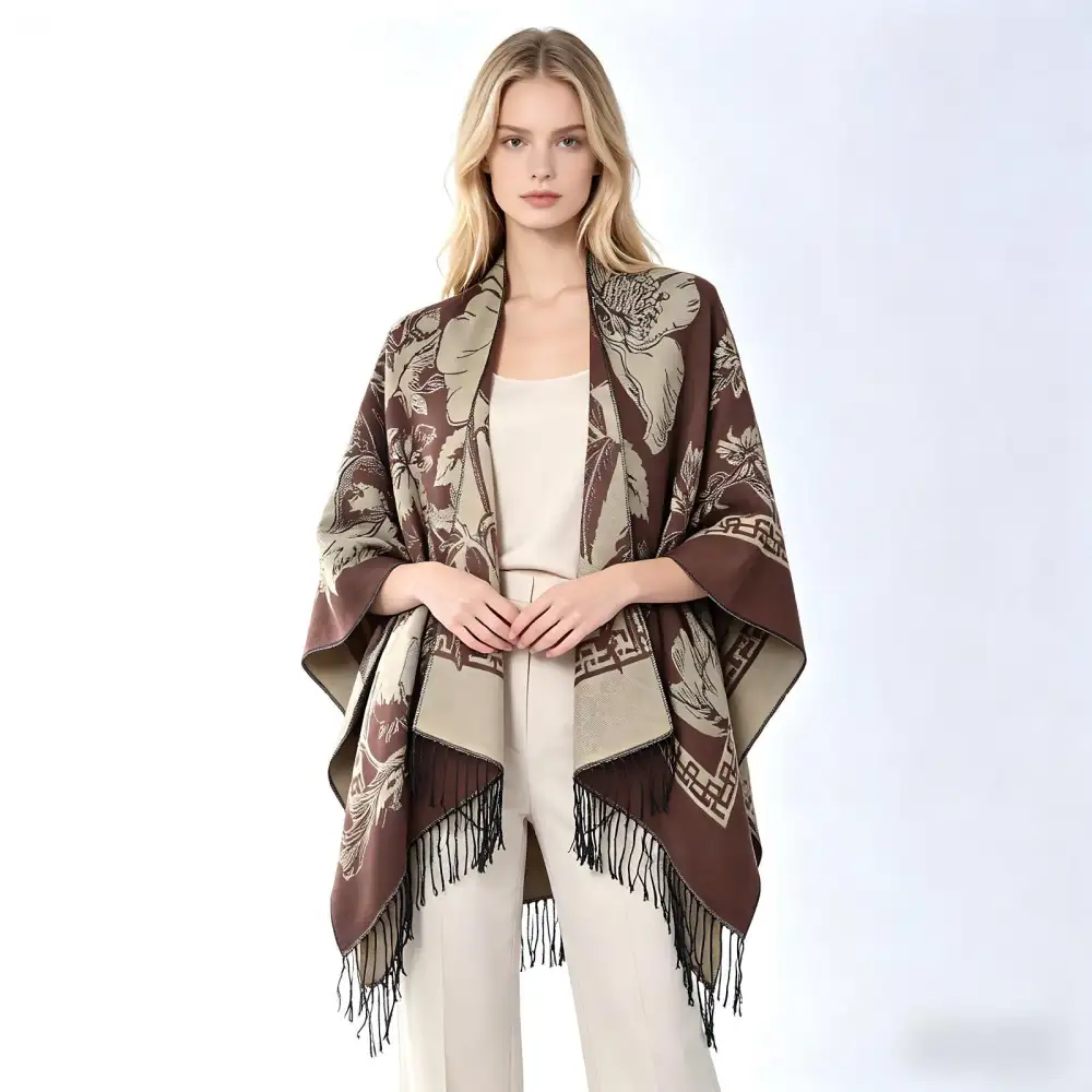 Women's All-Match Printed Autumn Winter Jacquard Shawl Scarf