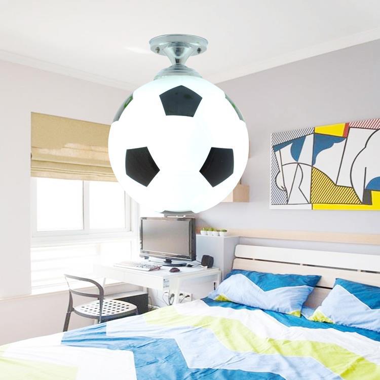 LED Ceiling Lamp Modern Color Basketball Football Chandelier Bedroom Cartoon Lamp - 4